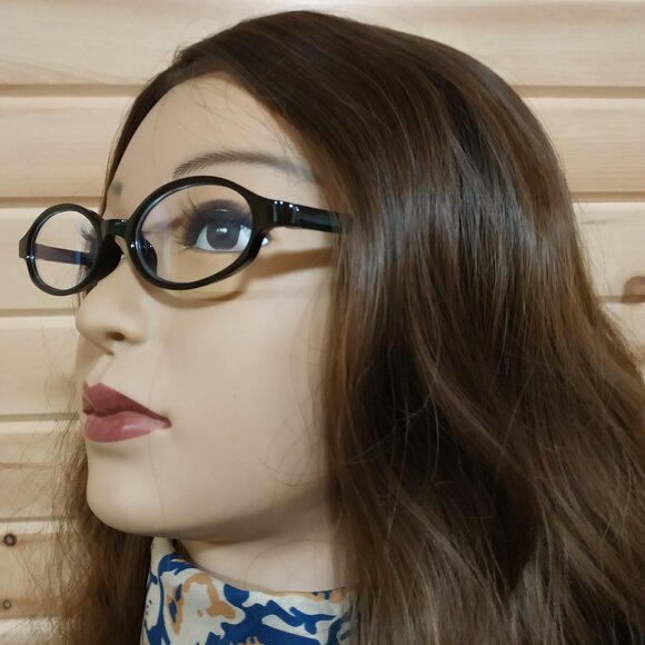Oval Y2K Fashion Glasses with Plastic Lenses - Picture 1 of 5
